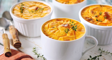 Recette de flan butternut et fromage de chèvre