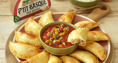Empanadas au P'tit Basque et aux légumes d'été