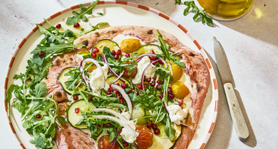 Pizza Stracciatella Galbani, Betterave & Pistache