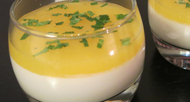 Panna cotta aux fruits exotiques