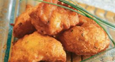 Acras de morue pochés au lait