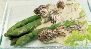Asperges aux morilles