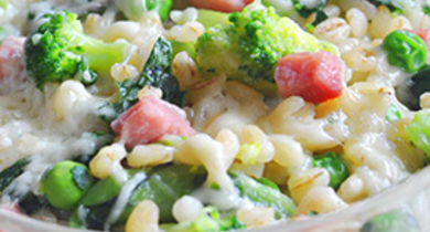 Blé crémeux aux pois variés 