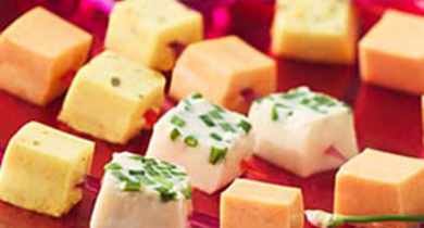 Brochettes apéritives légères