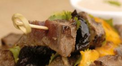 Brochettes de bœuf marinées à la sauce d'huître