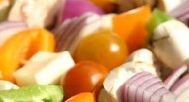 Brochettes multicolores