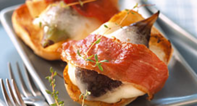Bruschetta de Figues au Jambon de Parme et Mozzarella