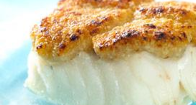 Cabillaud en croûte de beurre composé à l’Emmental