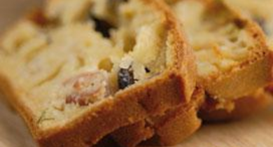 Cake au jambon cru et au chèvre