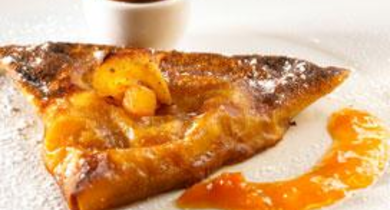 Caramélisé de poires en croustillant