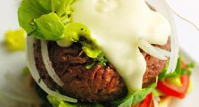 Cheese burger maison saveur Tartiflette Président 