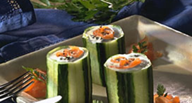 Concombres farcis au tzatziki