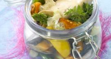 Conserve de bar aux légumes 