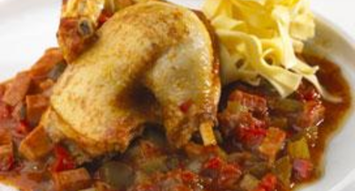 Coquelet à la basquaise