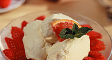 Coupe aux fraises et mascarpone