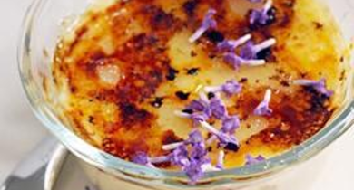 Crème brûlée à la lavande 