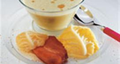 Crème de chou vert au lard grillé