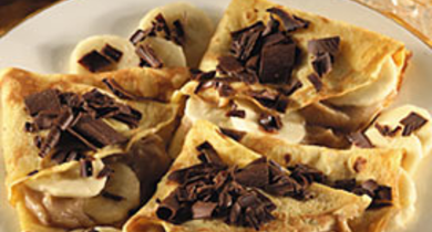Crêpes à la Banane et Mascarpone