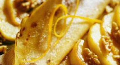 Crêpes aux Pommes et aux Noix
