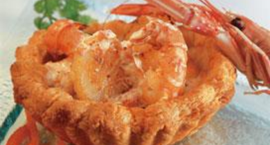 Croustade de la mer à l'andalouse