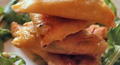 Croustillant de saumon mariné au chèvre