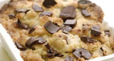 Crumble poire chocolat et noisette