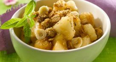 Crumble poires noisettes