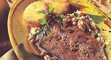 Escalope de foie de Veau à la Crème de Lard