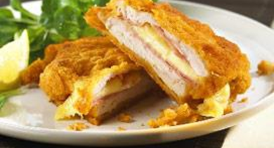 Escalope de veau façon cordon bleu au Rondelé aux noix