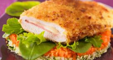 Escalope panée façon cordon bleu