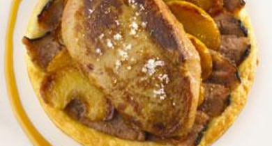 Feuilleté de pommes et foie gras du Sud-Ouest