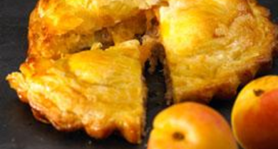 Feuilleté de rillettes d'oie aux abricots