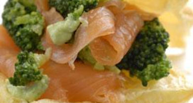 Feuilletés au brocoli et saumon fumé