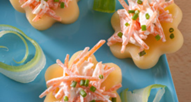 Fleurs de printemps à l'emmental