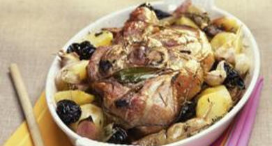 Gigot d’agneau léger au four 