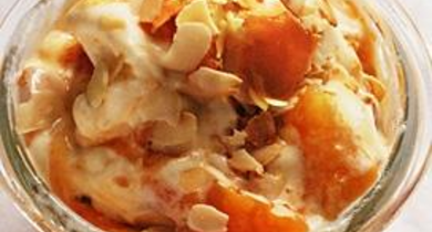 Glace au mascarpone et aux abricots