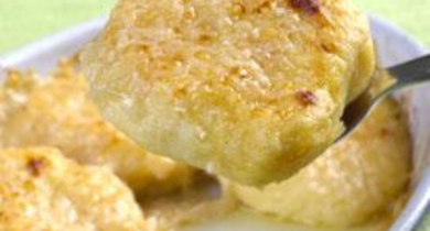 Gnocchis de pommes de terre au parmesan en gratin