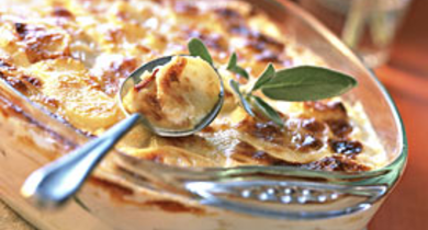 Gratin de Pommes de Terre Parfumé à la Sauge