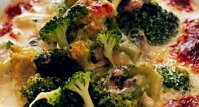 Gratin de brocolis au bleu