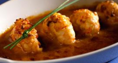 Gratin de queues de langoustines sauce américaine