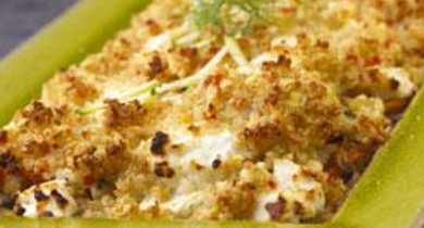 Gratin de quinoa aux petits légumes et au fromage