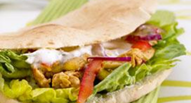 Kebab de dinde à la méditerranéenne