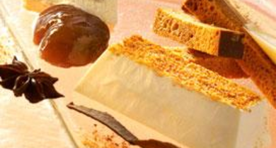 Lingot de panna cotta aux marrons glacés d'Ardèche