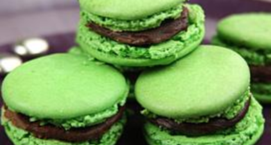 Macarons chocolat-menthe