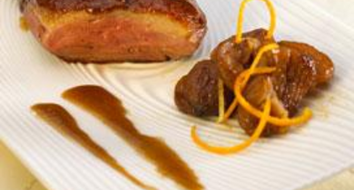 Magret de canard au caramel d'épices