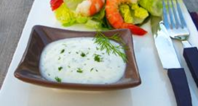 Mêlée de crevettes à l'aneth