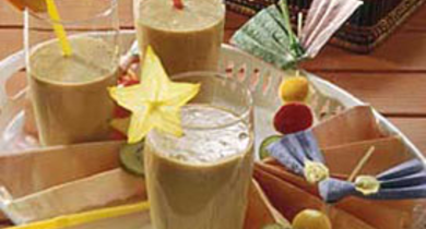 Milk-shake abricot banane miel