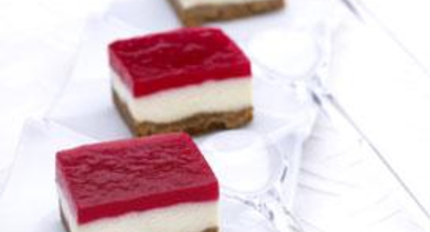 Mini bavarois de yaourt à la framboise