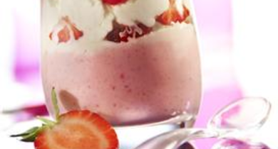 Mousse légère de fraises