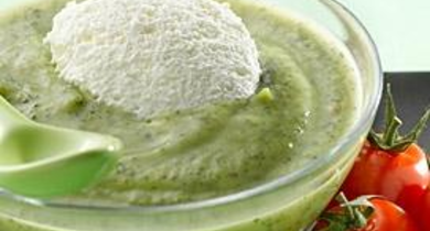 Mousseline de courgettes à la menthe